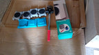 Diagram illustrating how to use the furniture lifter tool and dollies.