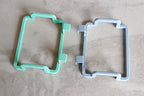 Versatile holder for plastic garbage bags, ready for use.