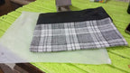 Back view of the 23x22 inch Leather & Cotton Pillow Cover showcasing the hidden zipper.