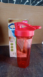Hexagonal base design fitness shaker bottle with secure grip