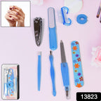 Close-up of manicure tools in the 8-in-1 nail and foot care kit