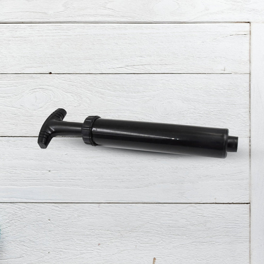 Close-up of the ball pump with both plastic and metal pins.
