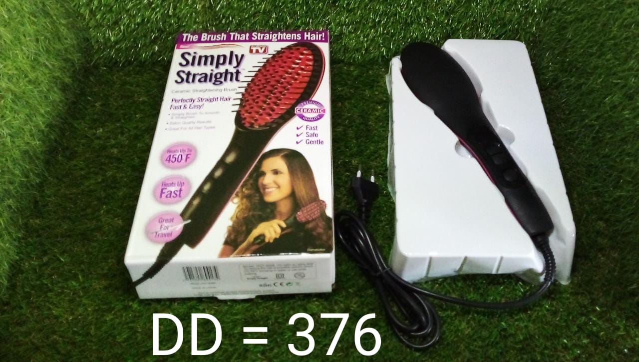 Side view of the fast-heating Ceramic Hair Straightener, showcasing its compact design.