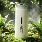 Reusable white glass bottle perfect for infused detox drinks