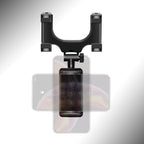 Close-up of the phone mount's non-slip grip pads.