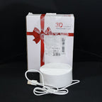 3D Illusion LED Night Lamp placed on shelf enhancing home décor ambiance