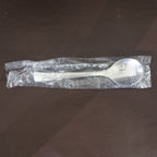 Dining spoons placed on kitchen table highlighting ergonomic design