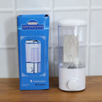 Wall mounted hand wash dispenser with transparent soap container