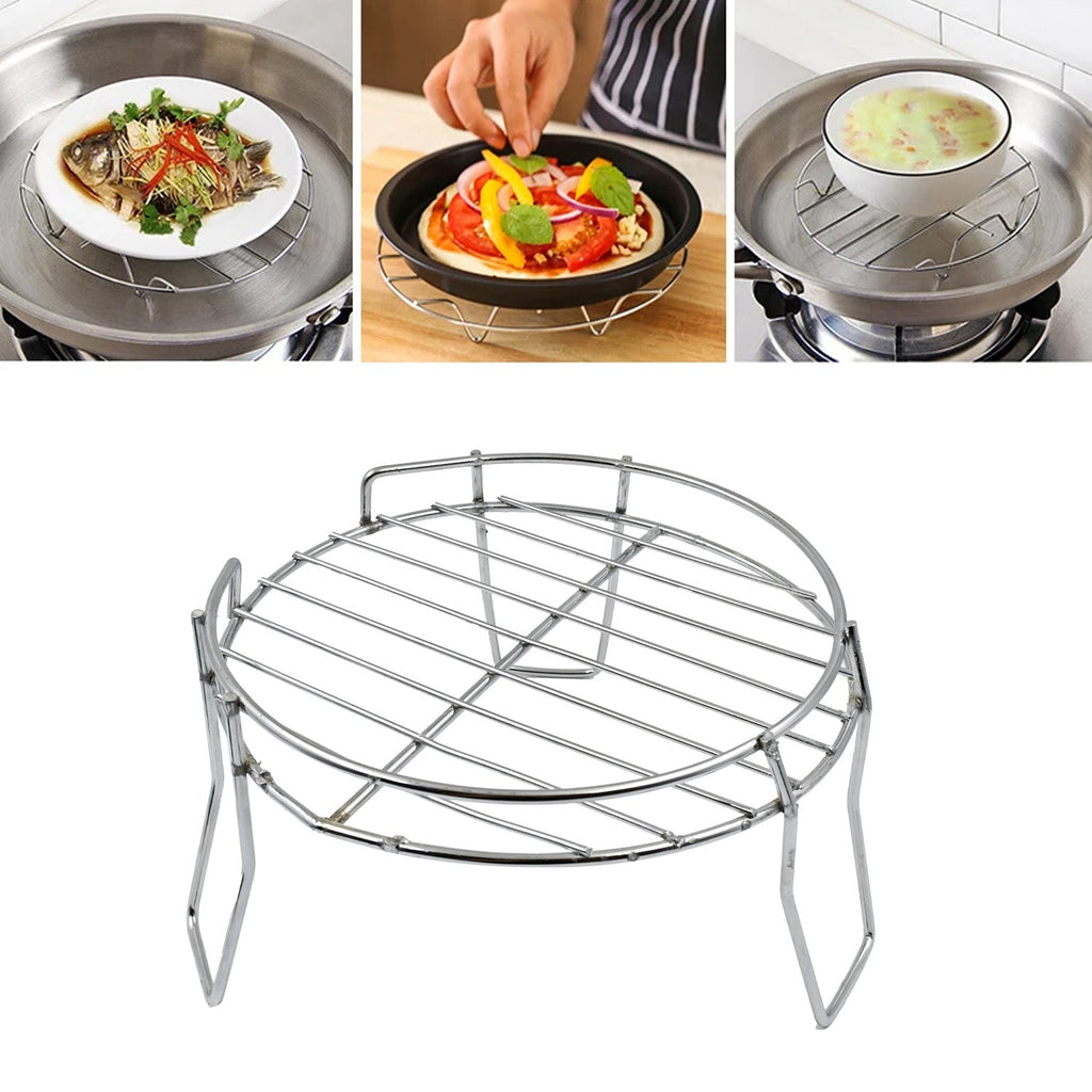 Durable Stainless Steel Pot Stand for modern home and garden decor.