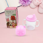 A 250 ml baby sippy cup, highlighting its effective leakproof design.