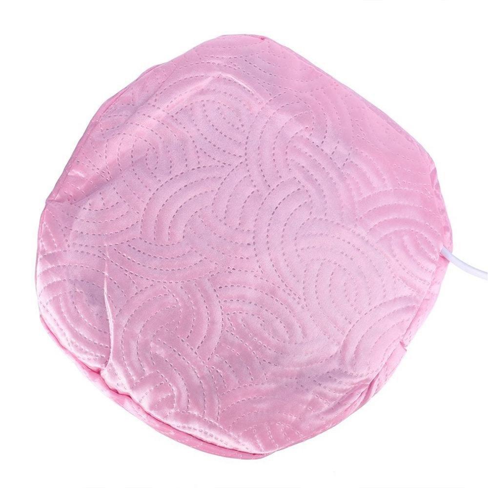 Front view of the thermal hair cap with adjustable drawstring.