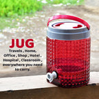 Plastic jug showcasing its 4500ml capacity and diamond-cut texture.