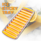 Underside of the ice stick tray showing the flexible silicone bases.