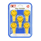 The GlimmerHome 5-piece self adhesive hook set in its product packaging.