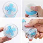 Front view of the 360° swivel faucet shower head with hose for easy cleaning.