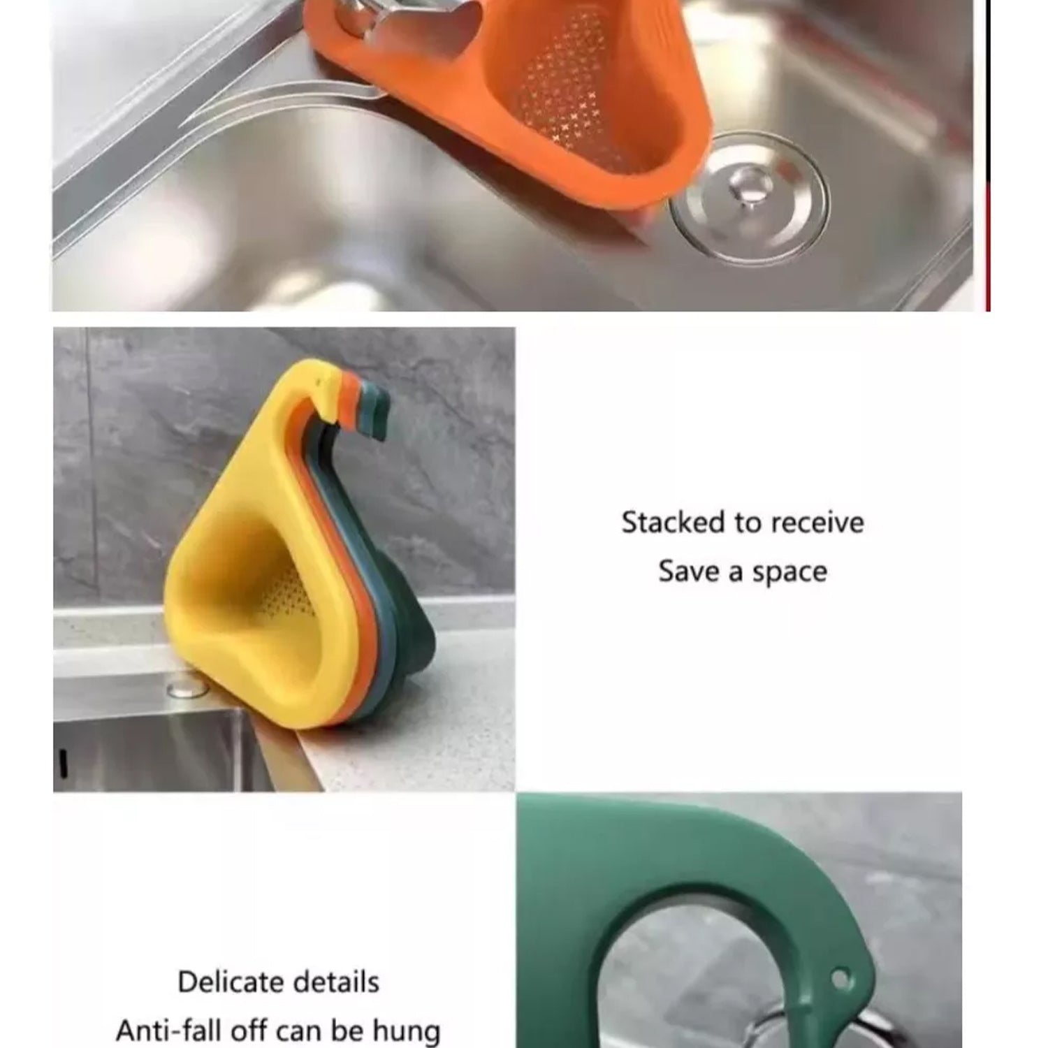 Decorative and effective swan design drain strainer for kitchen and wash basins.