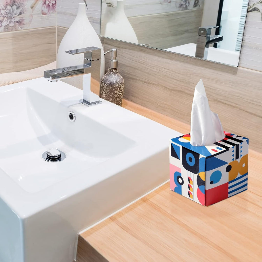 Compact and stylish clean cube tissues holder for bathroom or office