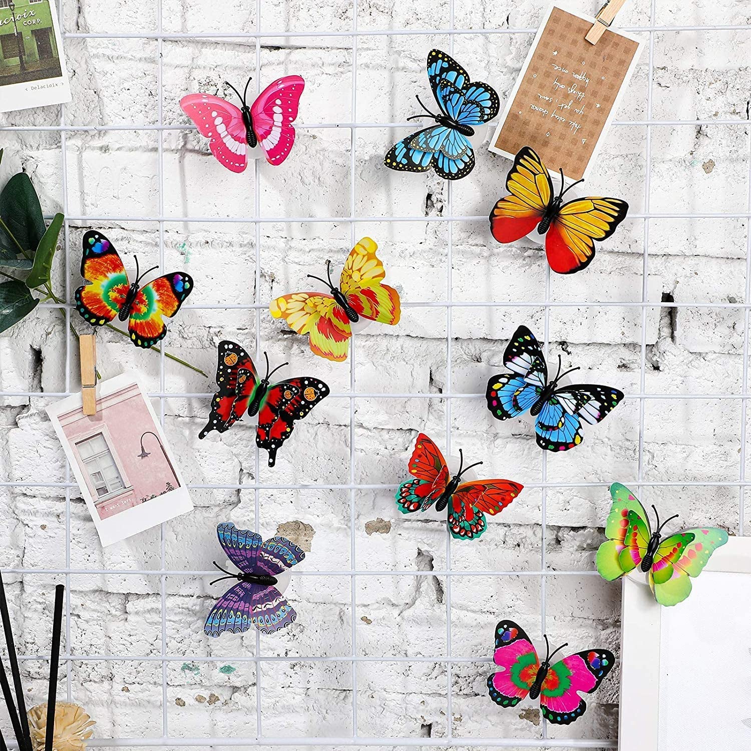 Butterfly 3D Illusion Night Lamp displayed on a table in a cozy room