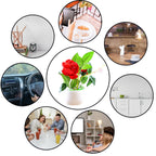 Elegant artificial rose plant with a sleek pot, ideal for gifting and decor.