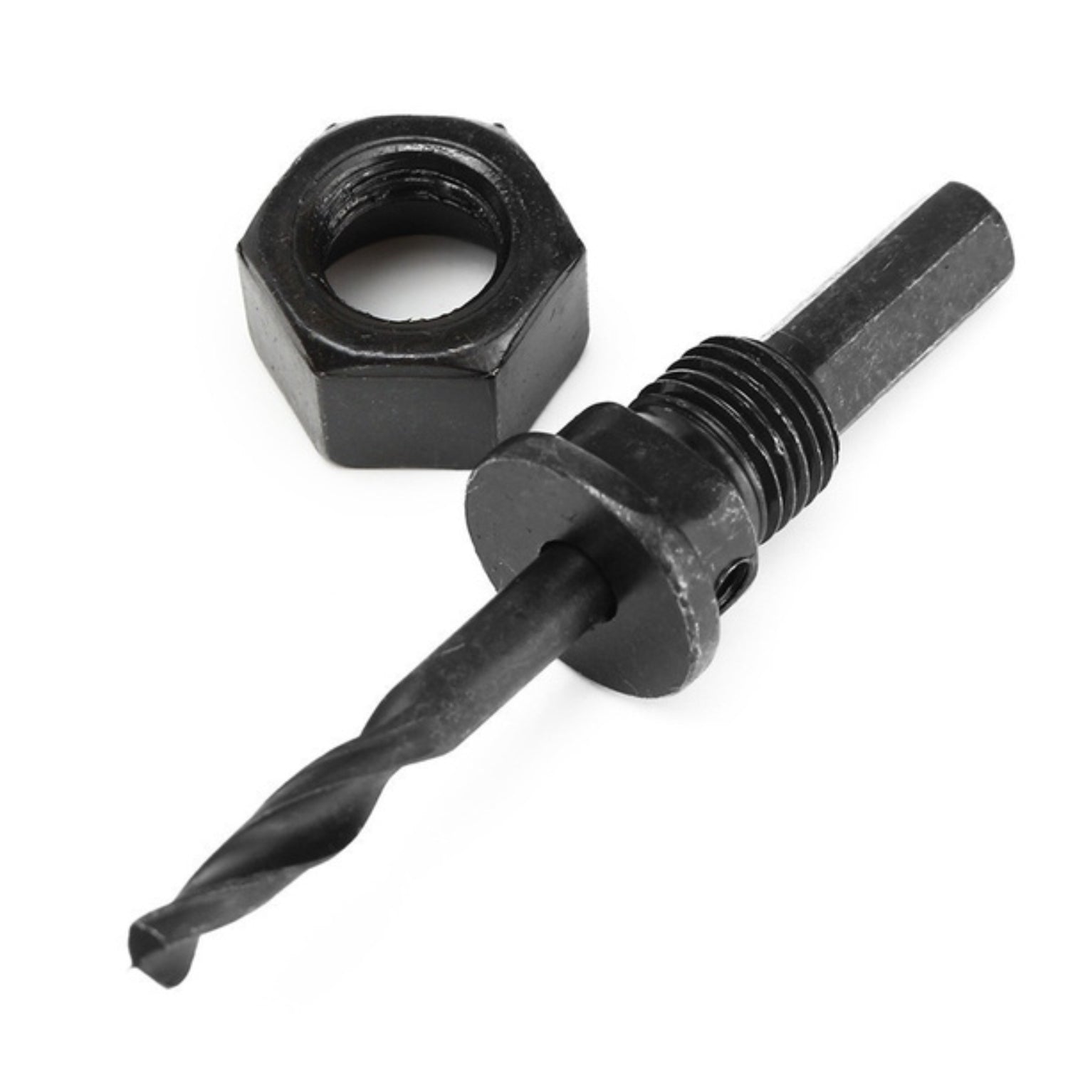 BoltForce wood hole saw set laid out, showcasing the complete range for DIY projects.