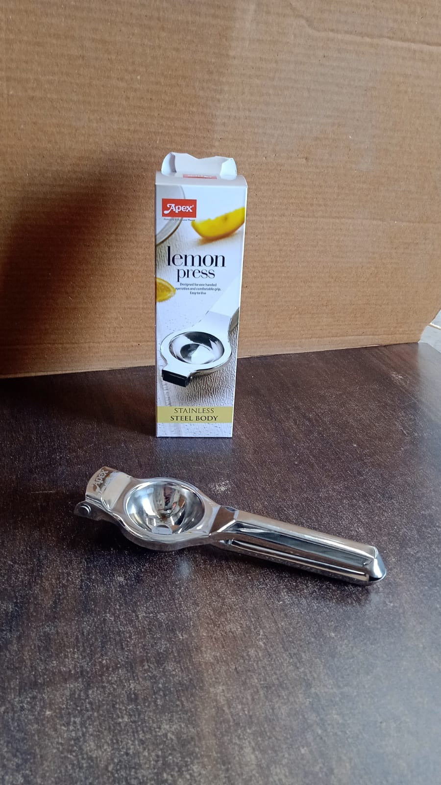 Compact Apex lemon press suited for efficient kitchen squeezing