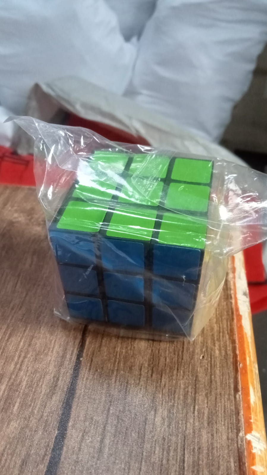 Multicolor 3x3x3 puzzle game, an engaging challenge for all ages.