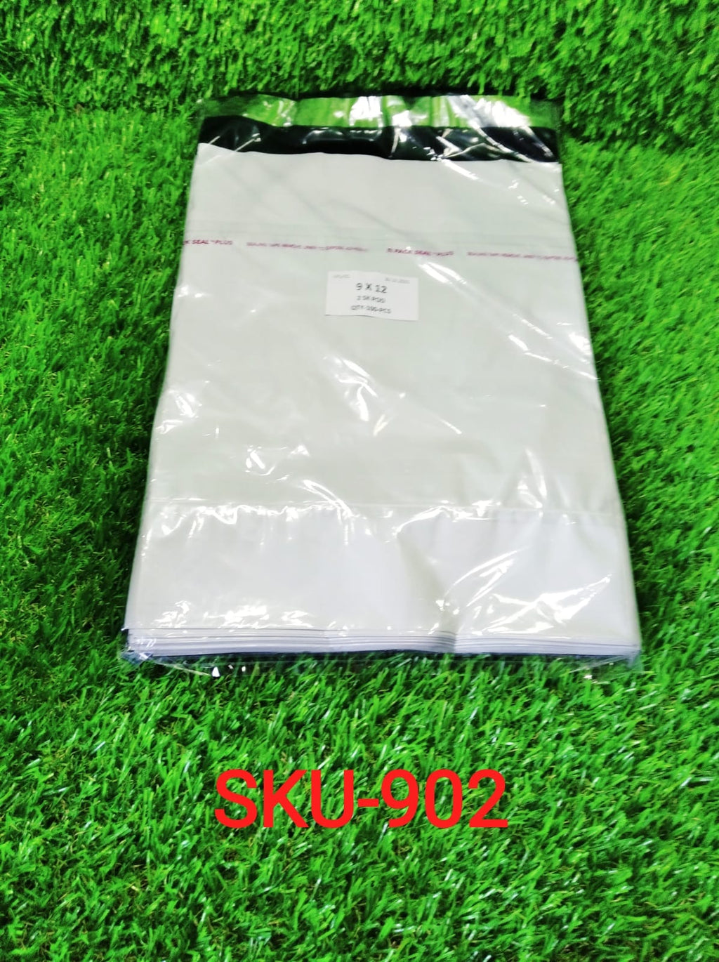 Multiple tamper-proof courier bags in a clear packaging shot.