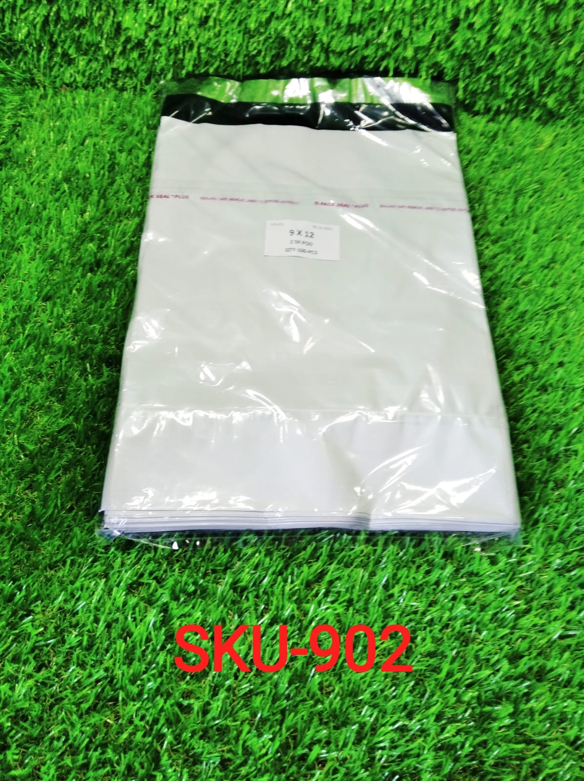 Multiple tamper-proof courier bags in a clear packaging shot.