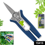 Close-up of ultra-sharp stainless steel blade on micro garden snip