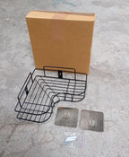 Multi-purpose corner shelf organiser providing extra storage space.