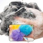 Multiple soft body scrubbers for gentle exfoliation.