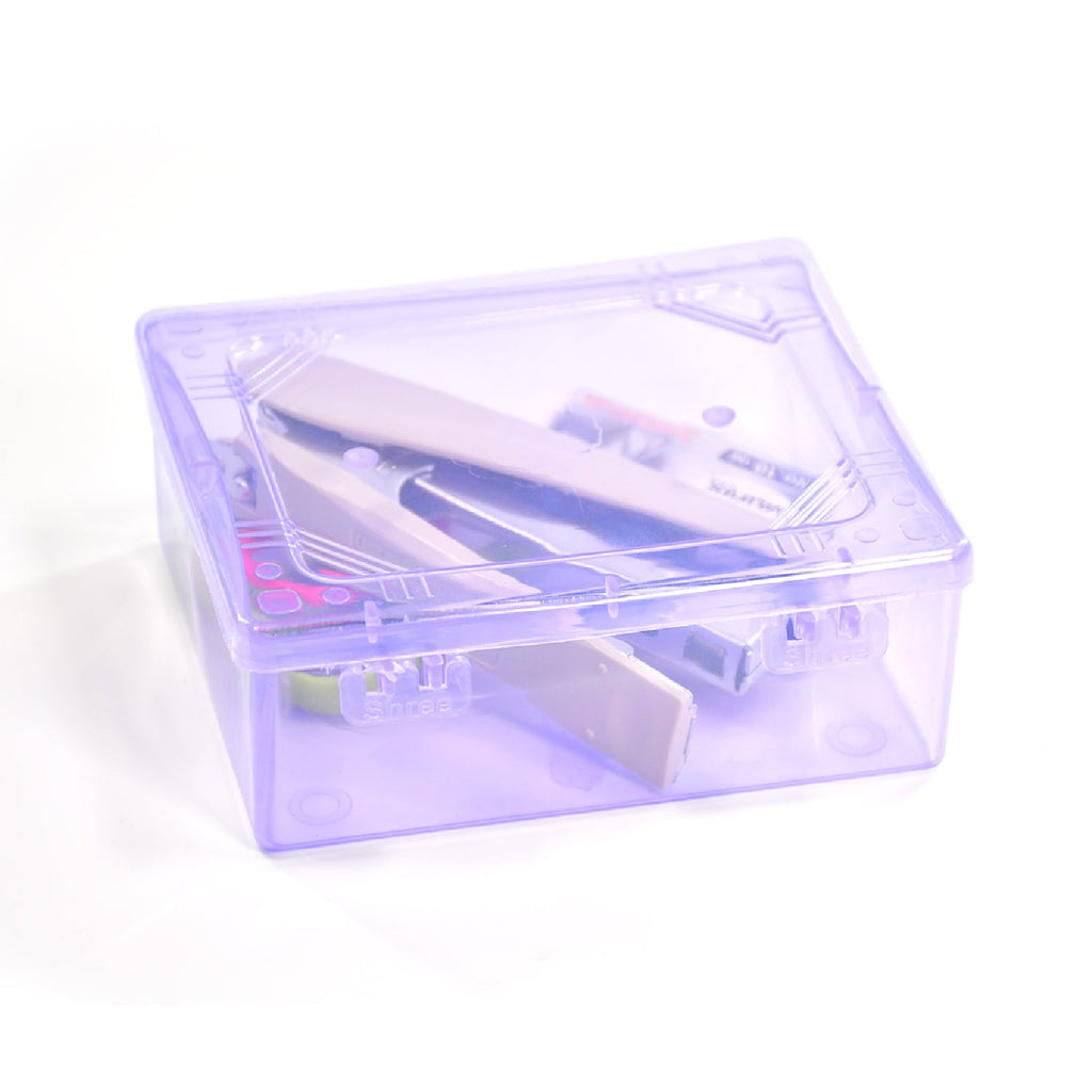 Small plastic container with a simple design, suitable for any room.