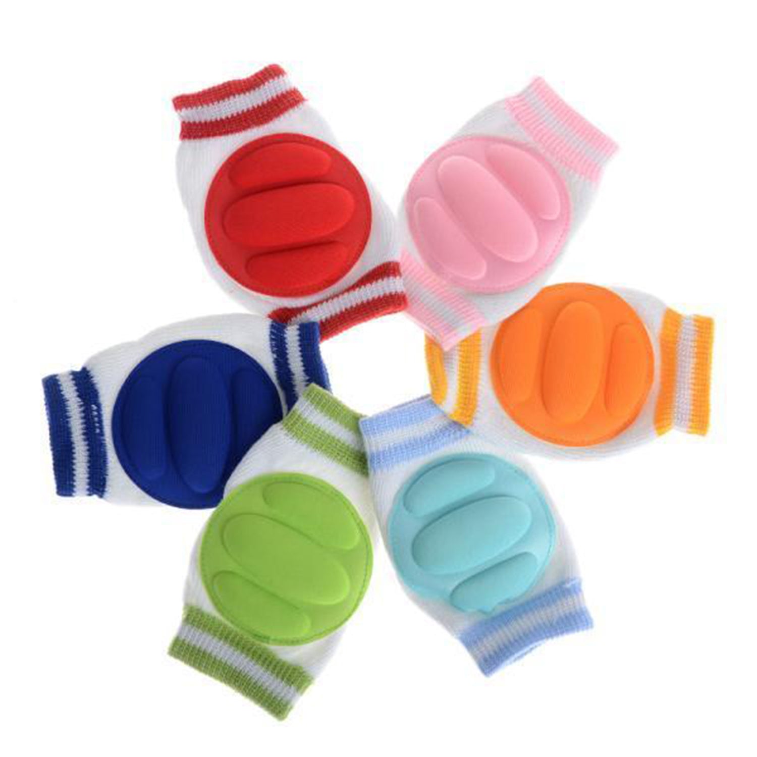 Pair of kids knee pads showing robust padding and construction.