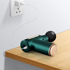 VelvaBloom deep tissue massage device with all interchangeable head attachments.