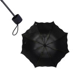 An open Magic Umbrella with its original, subtle blossom pattern before getting wet.
