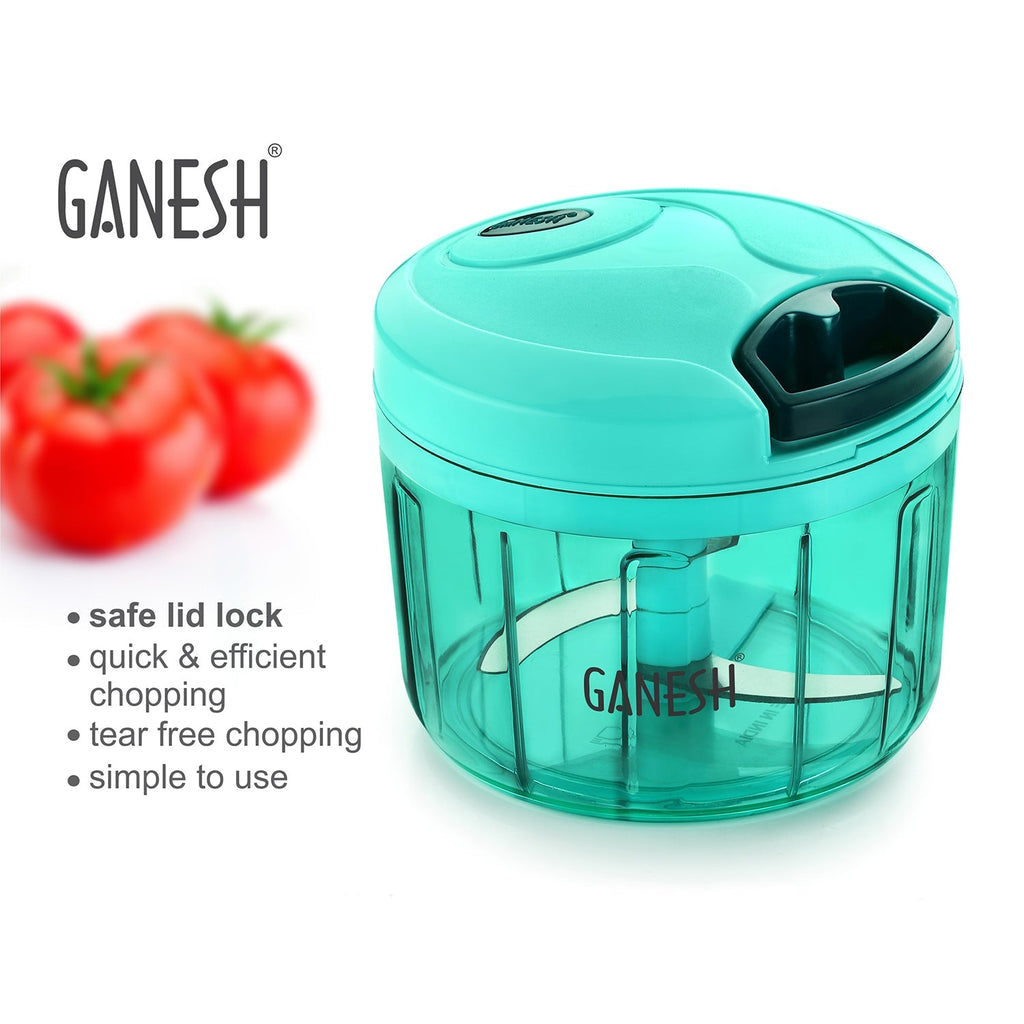 Ergonomic design of the Ganesh manual vegetable chopper for Indian kitchens.