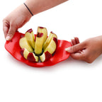 Ergonomic handles of the Ganesh Apple Cutter, designed for a comfortable grip.