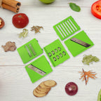 Compact and detachable 6-in-1 vegetable slicer for easy storage