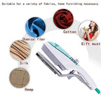 Portable Steam Iron with its brush attachment for effective garment care.