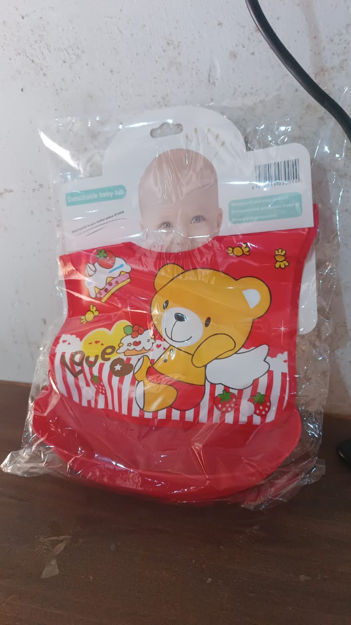 Multifunctional waterproof reusable baby bib for infants and toddlers