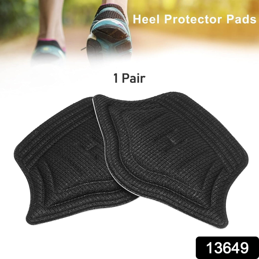 Close-up of a foot wearing a shoe with a Heel Cushion Pad visibly inserted for added comfort and support.