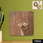 Dura hook heavy-duty adhesive wall hook with clear design