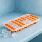Multiple silicone ice stick trays in vibrant colors, perfect for slim bottles.