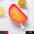Watermelon shaped silicone ice mould for homemade frozen treats.