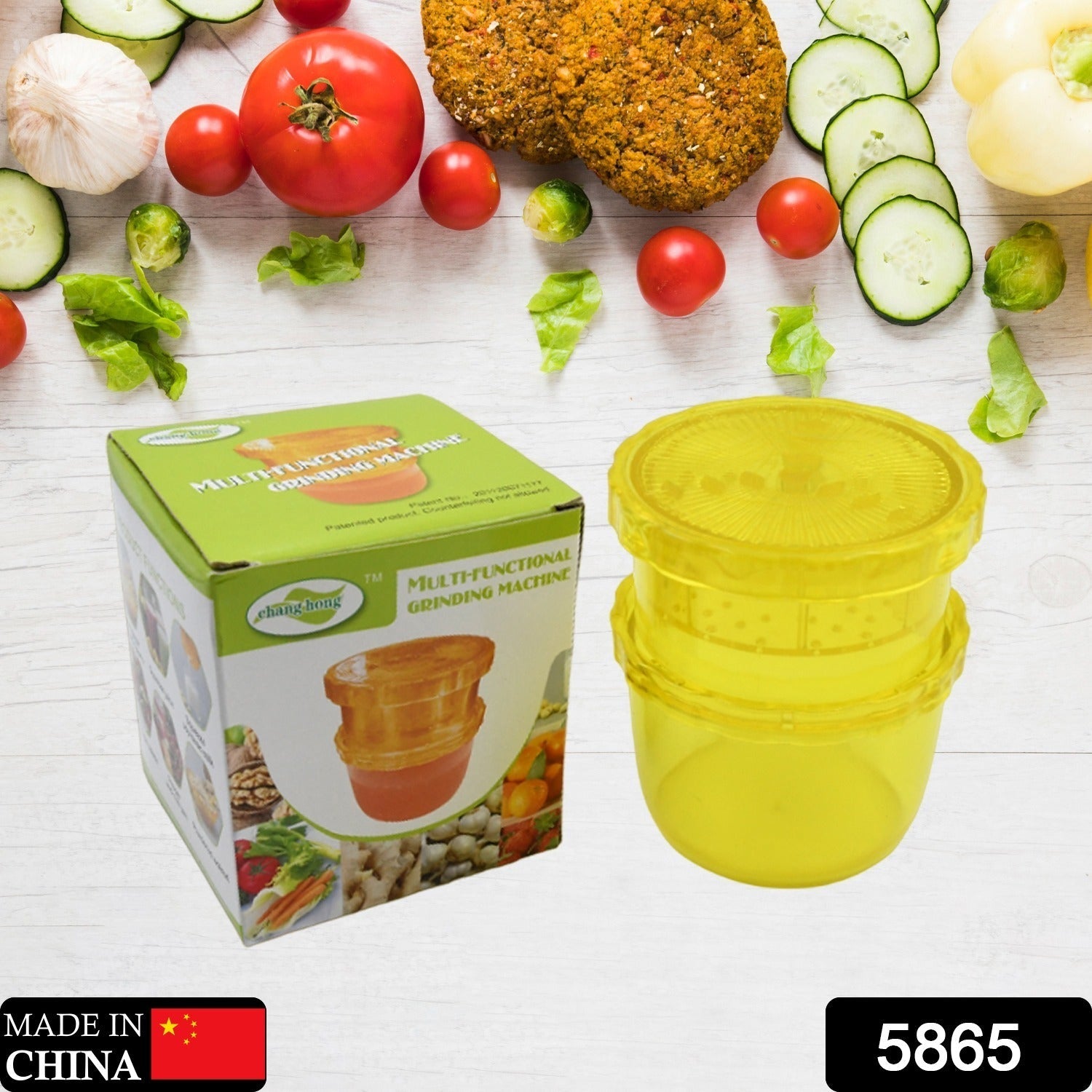 2-in-1 grinding machine for citrus fruits and vegetables.