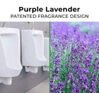 Flexible round urinal mat designed for universal fit and improved washroom hygiene.