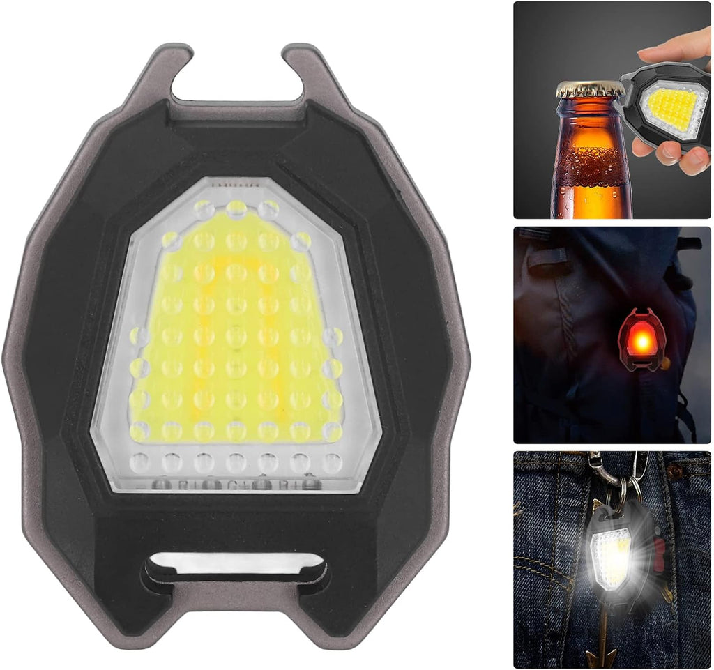 Compact triangular camping flashlight, perfect for emergency lighting and travel.