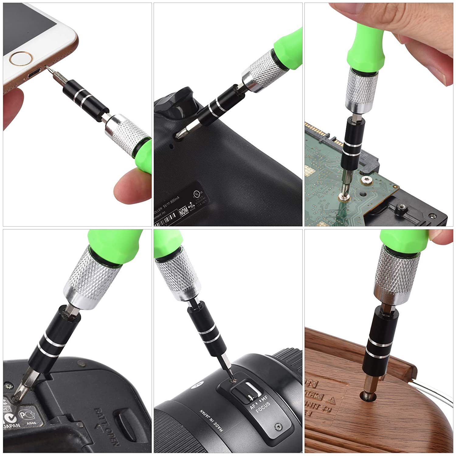 Complete 32-in-1 Mini Precision Screwdriver Set for electronics repair.