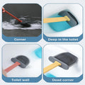 Silicone toilet brush set with its quick-dry ventilated holder, ready for hygienic bathroom cleaning.