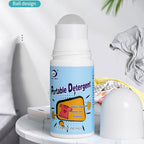 Portable stain remover being applied directly onto a garment.